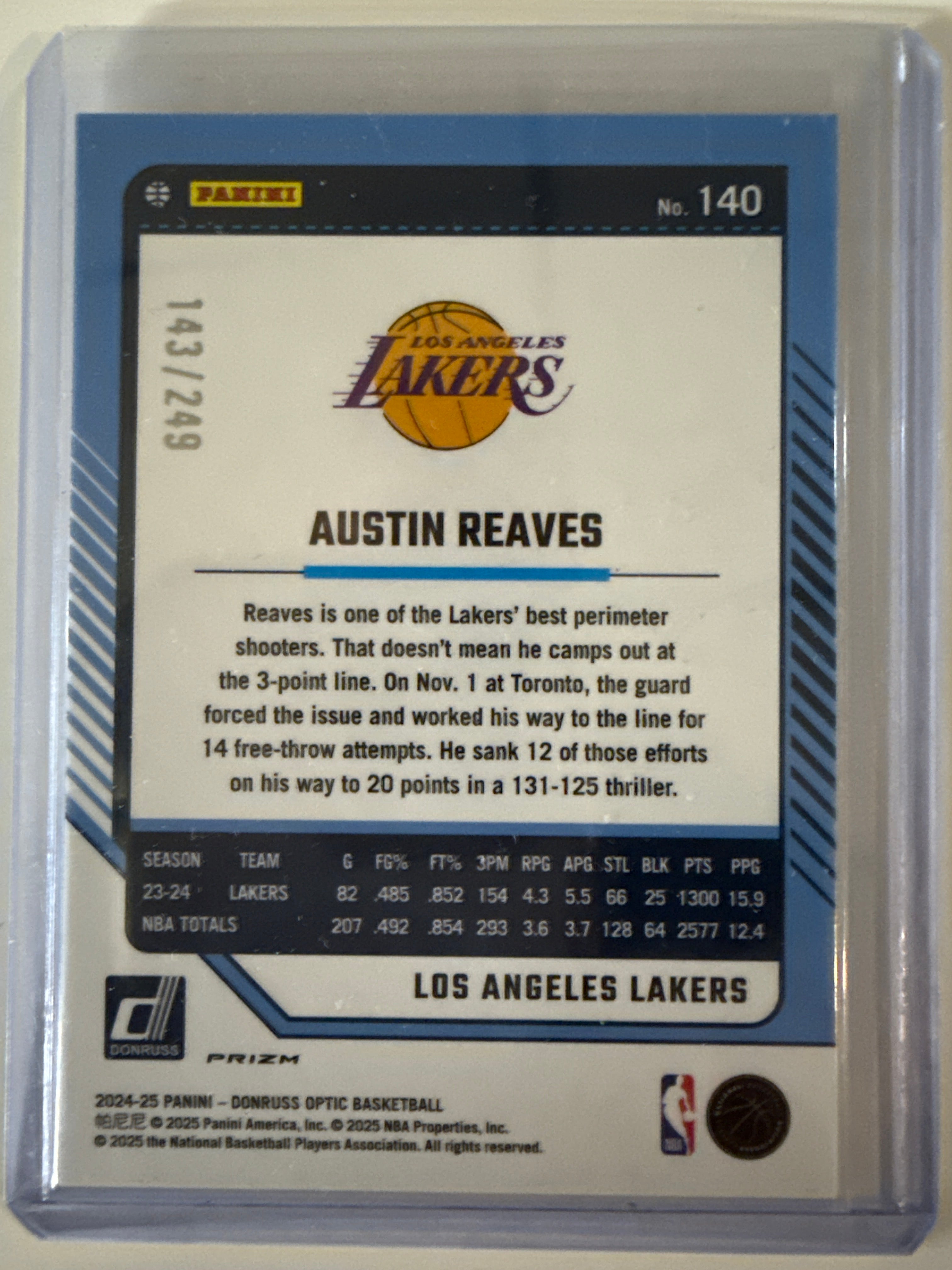 Austin Reaves #140 143/249