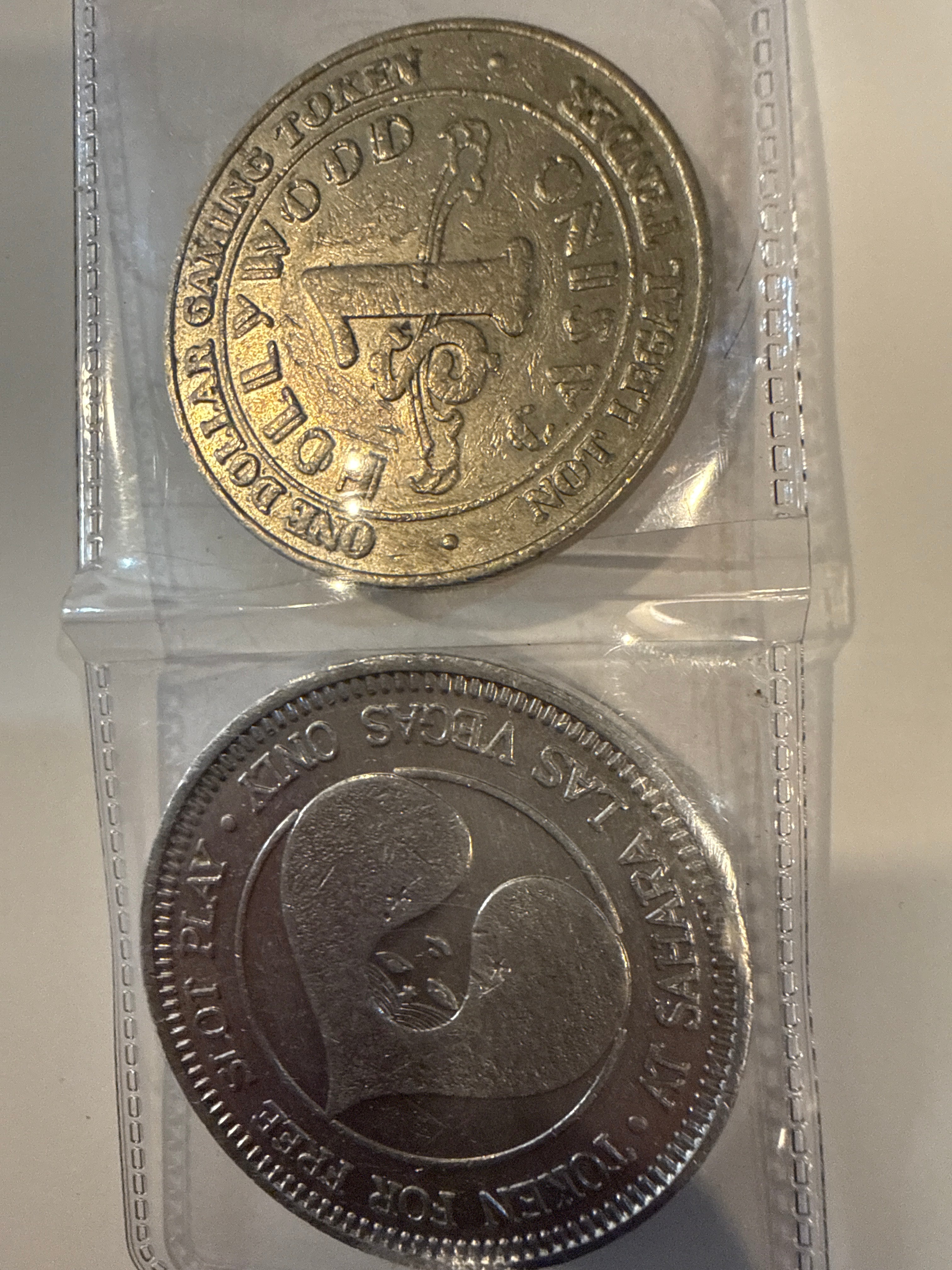 Sahara Casino & Hollywood Casino tokens