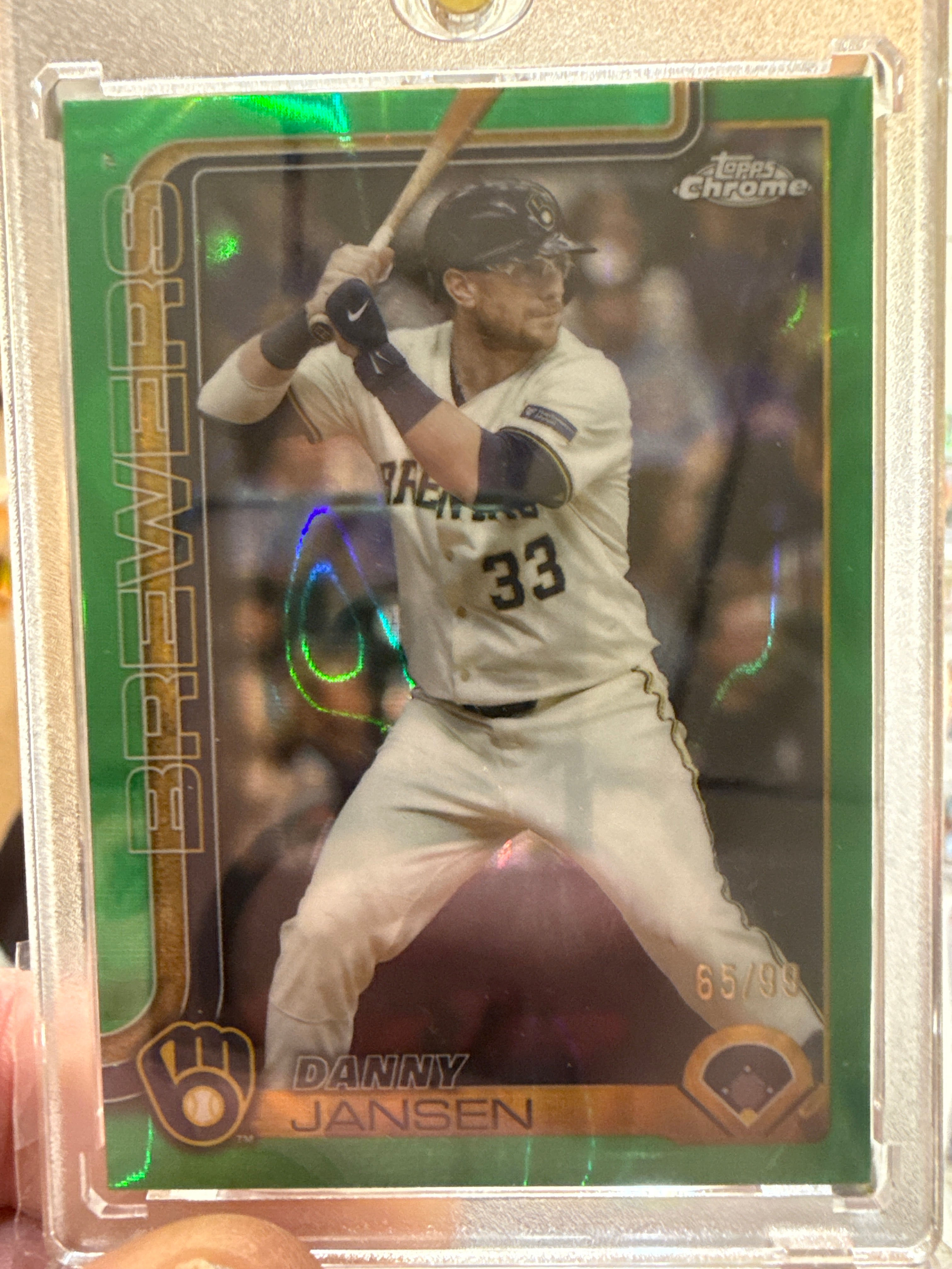 2025 Topps Chrome Update Danny Jansen #USC122 Green Wave /99
