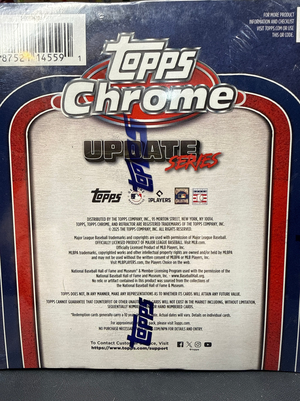 2025 Topps Update Series Mega Box 42 total card ct