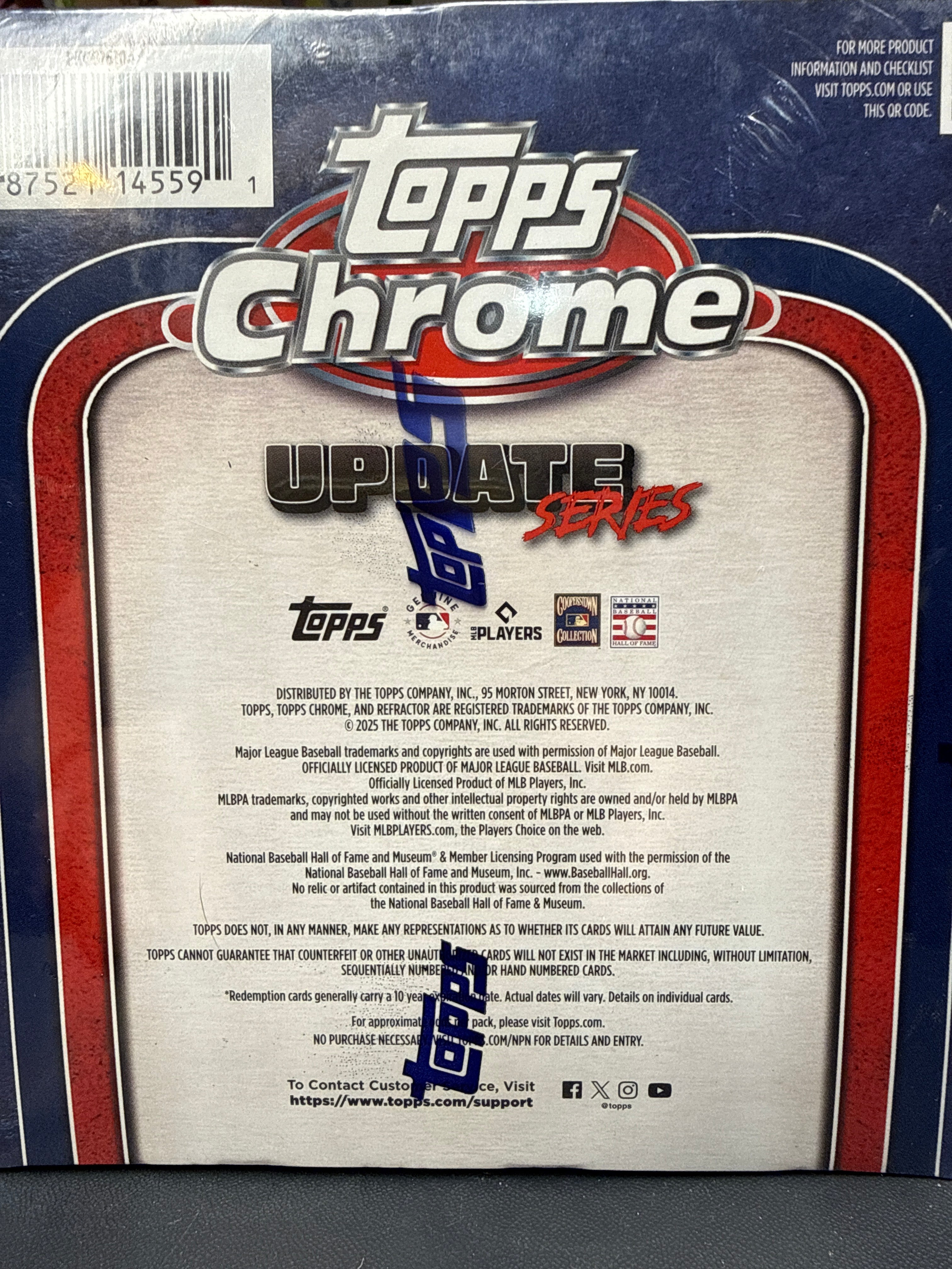 2025 Topps Update Series Mega Box 42 total card ct