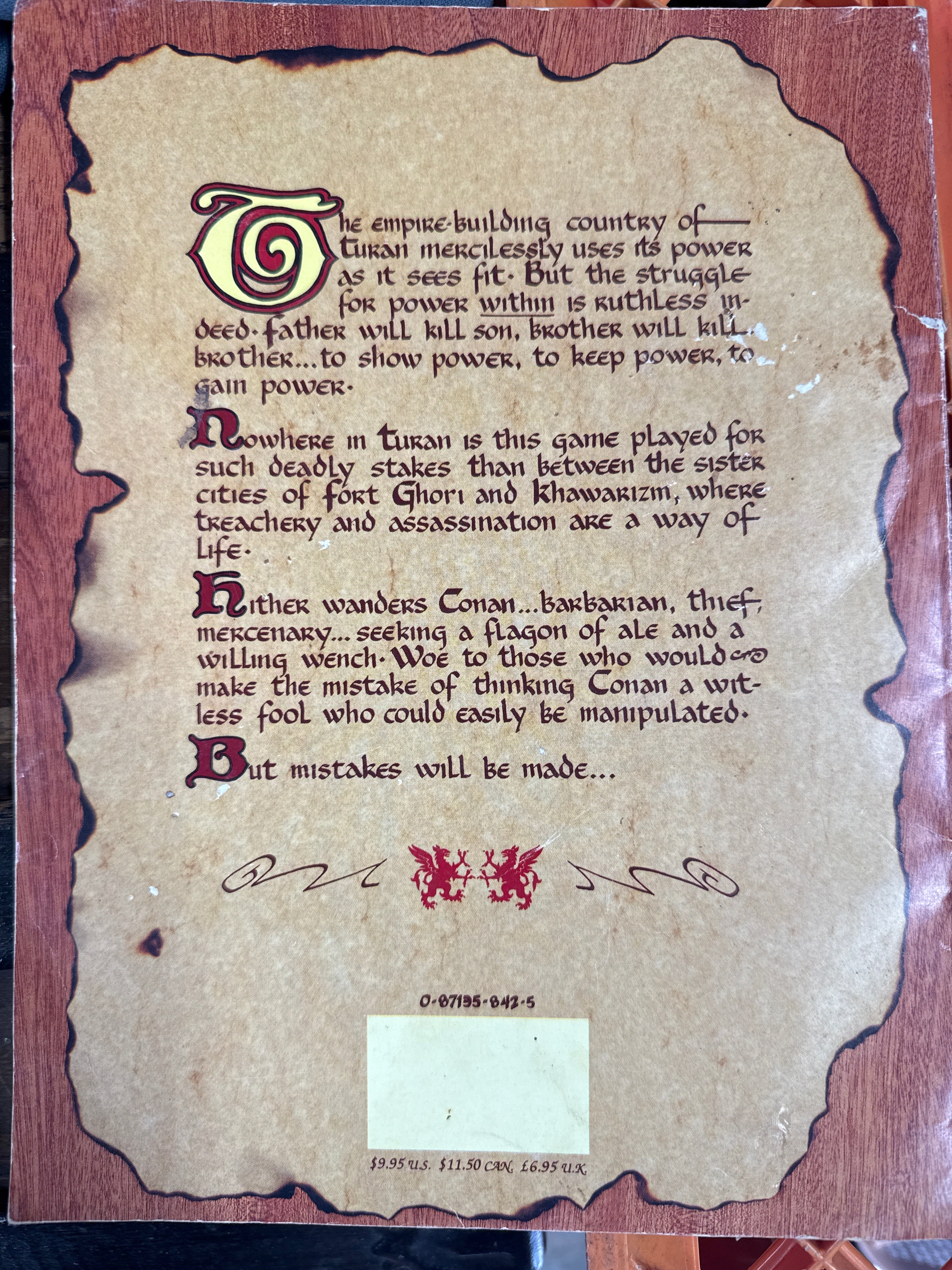 Conan the Barbarian the Rogue