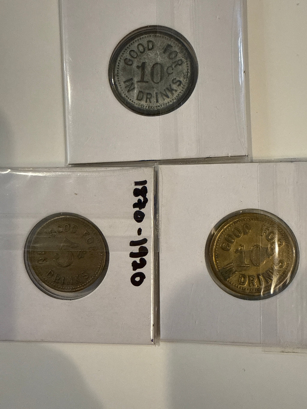 Early 20s-30s Chicago Bar drink tokens lot