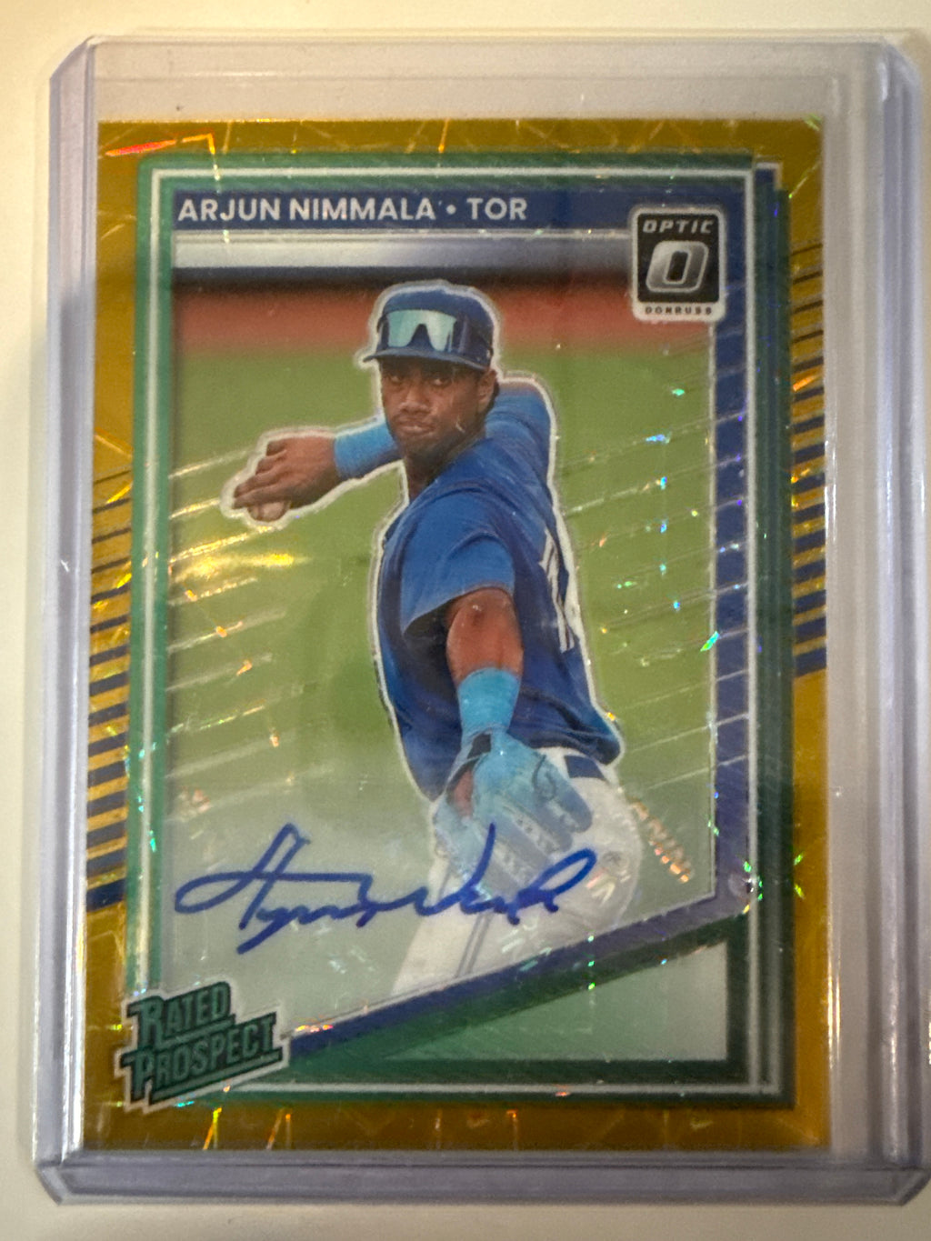 Arjun Nimmala 05/10 super low number On Card Autograph
