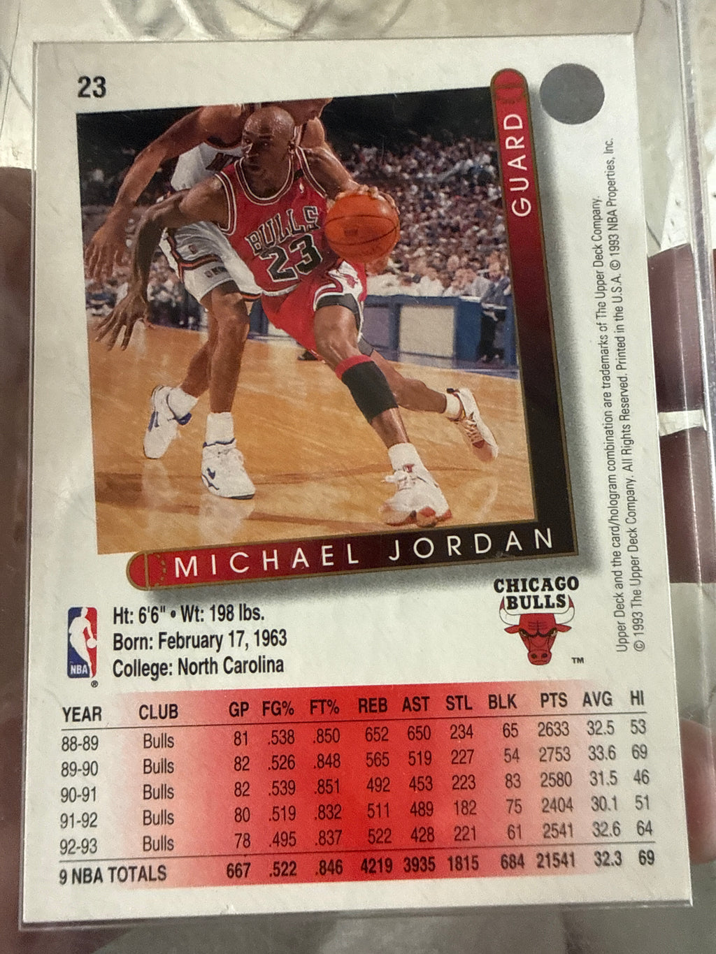 1993 Upper Deck #23 Michael Jordan