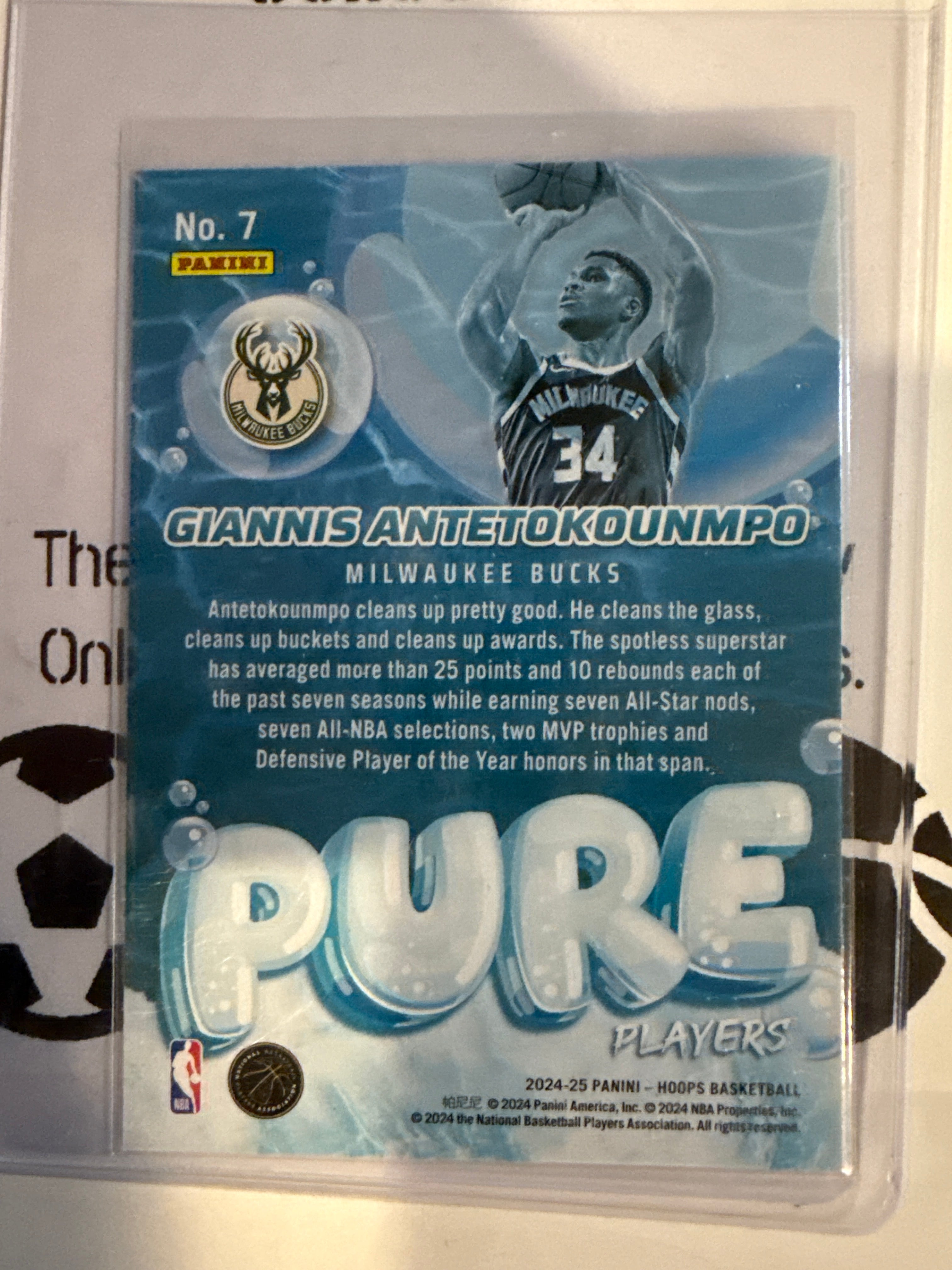 24-25 panini Hoops Giannis Antetokounmpo # 7