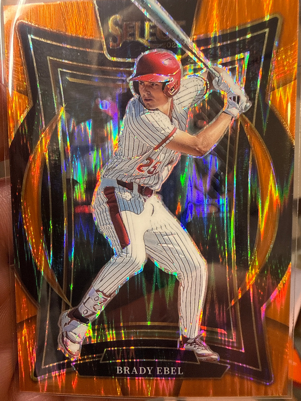 2025 Brady Evelyn #22 Concourse Orange Flash Prizm Parallel