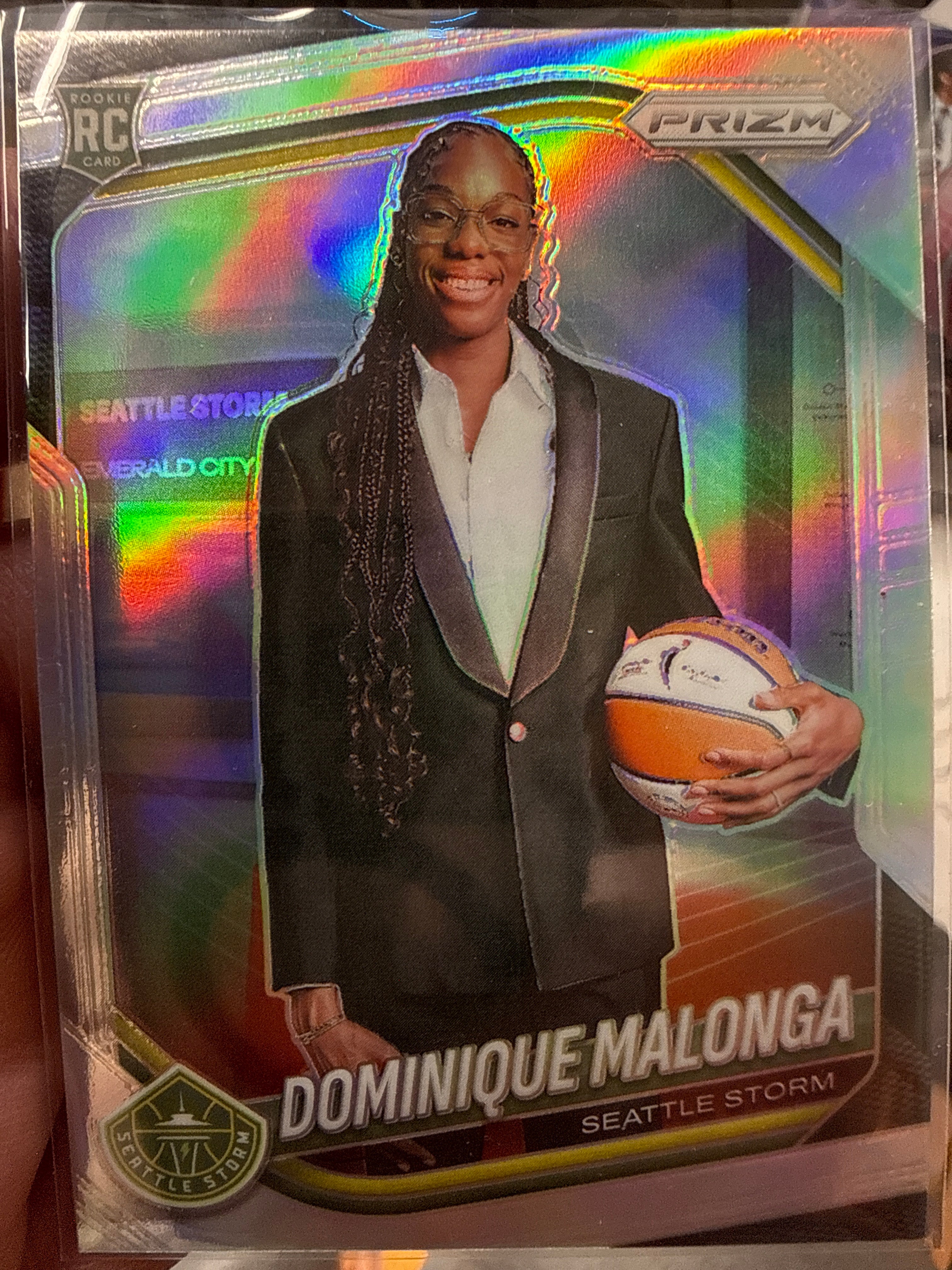 Dominique Malonga 2025 Panini Prism WNBA Rookie Card #144 - Seattle Storm