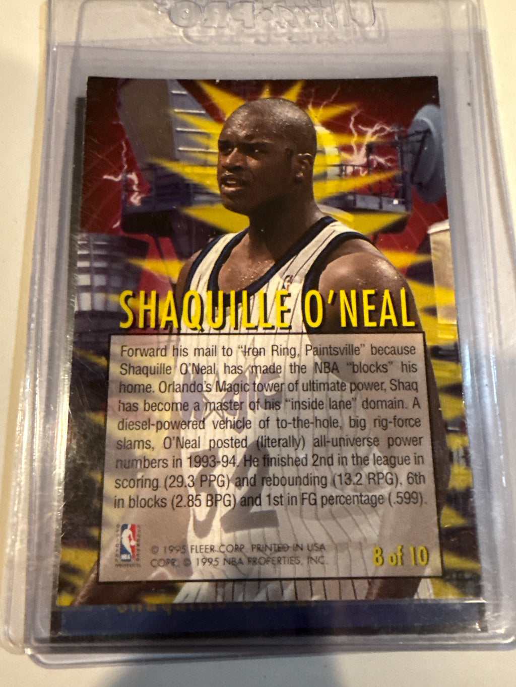 1995 Fleer Shaquille O’Neal #8