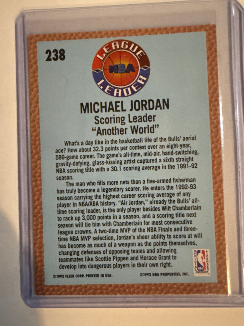 1992 Fleer Michael Jordan #238