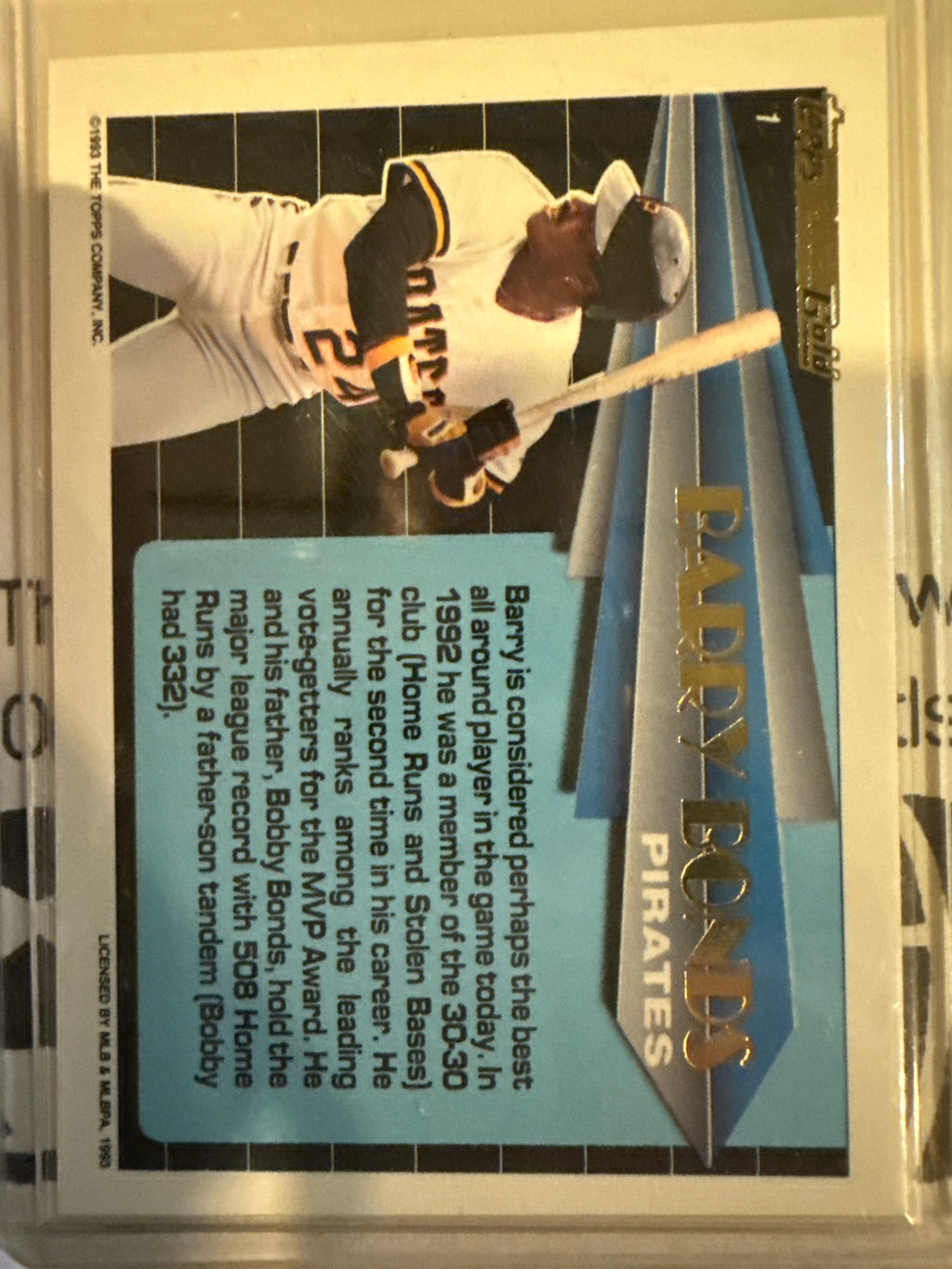 1993 Barry Bonds #1