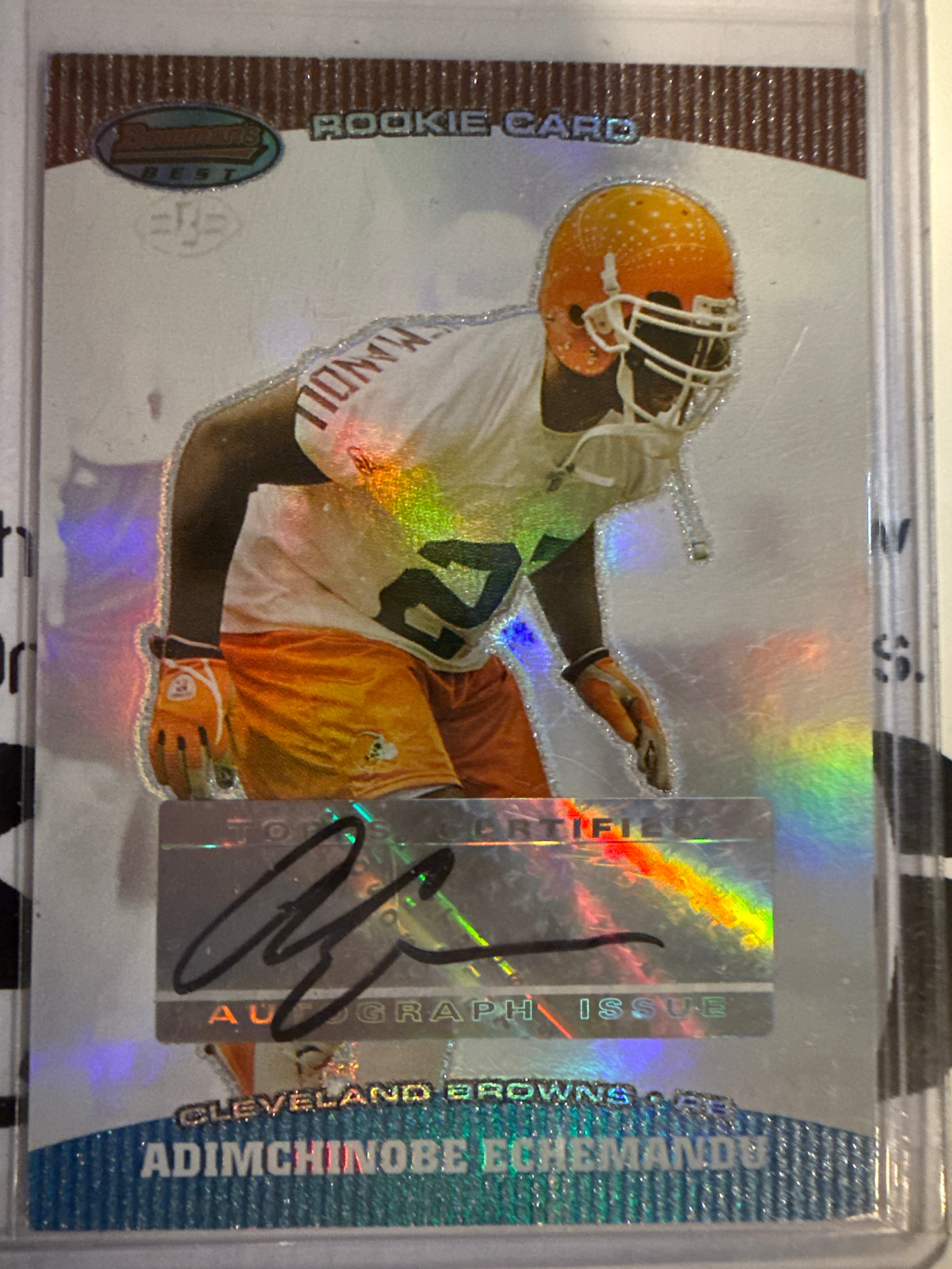 Achieve Echemandu #146 on Card Autograph with COA