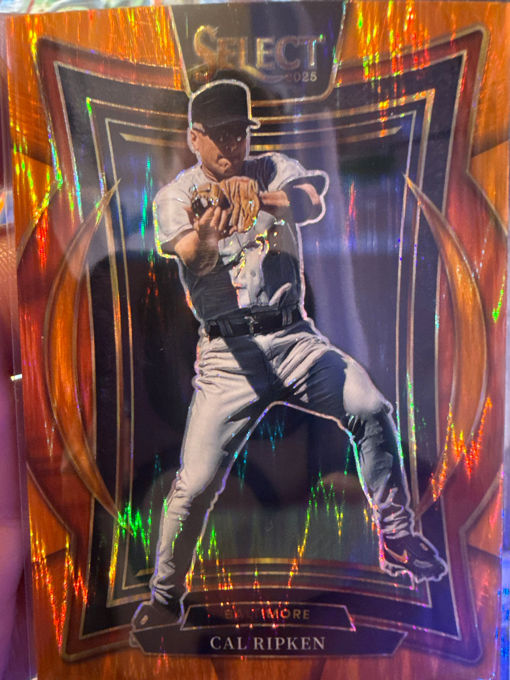 2025 Cal Ripken Jr. #50 Orange Flash Prizm Parallel