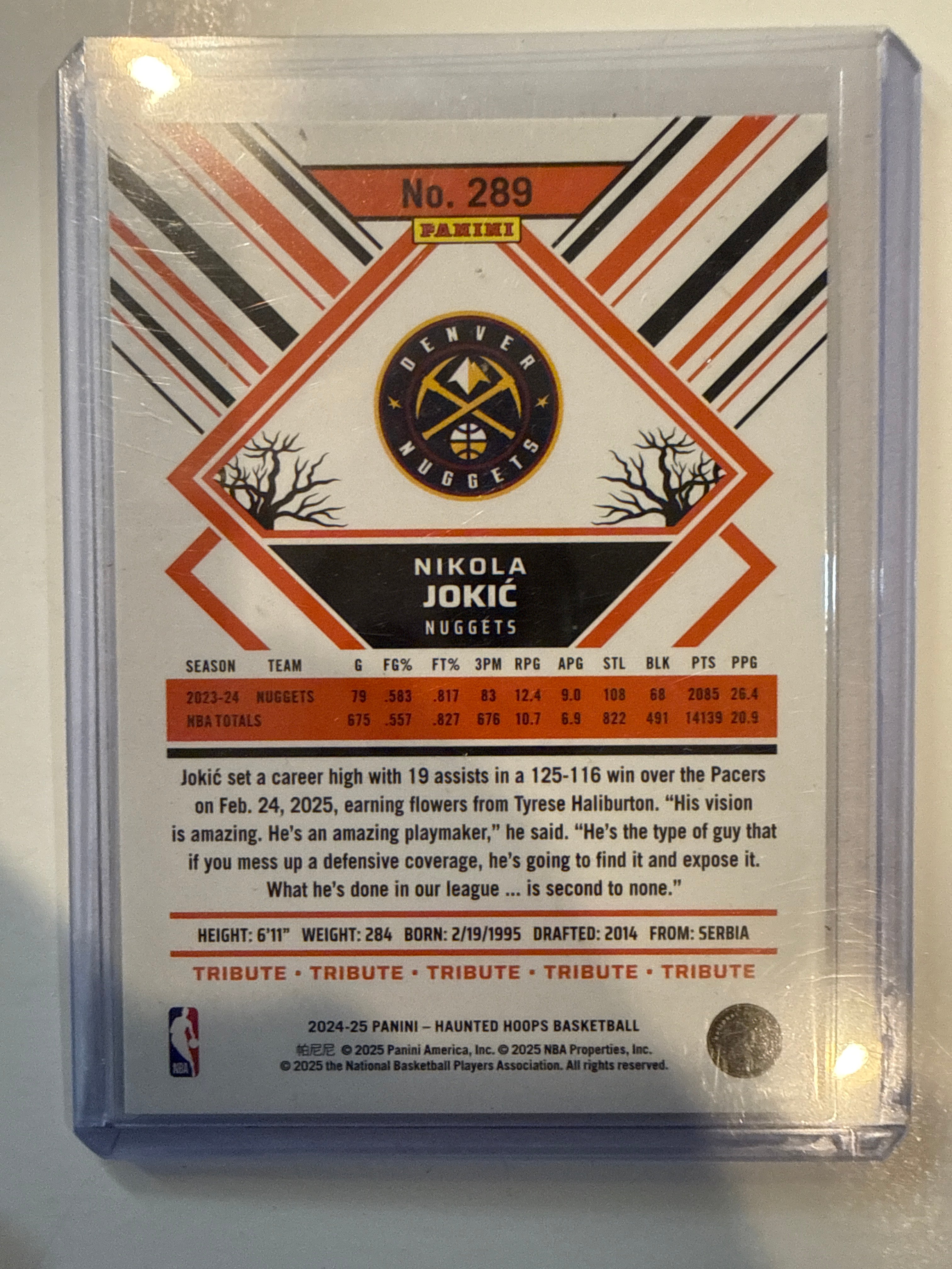 #289 Nikola Jokić numbered