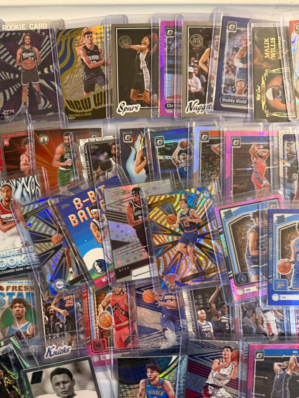 Raw Single Cards in Sleeves