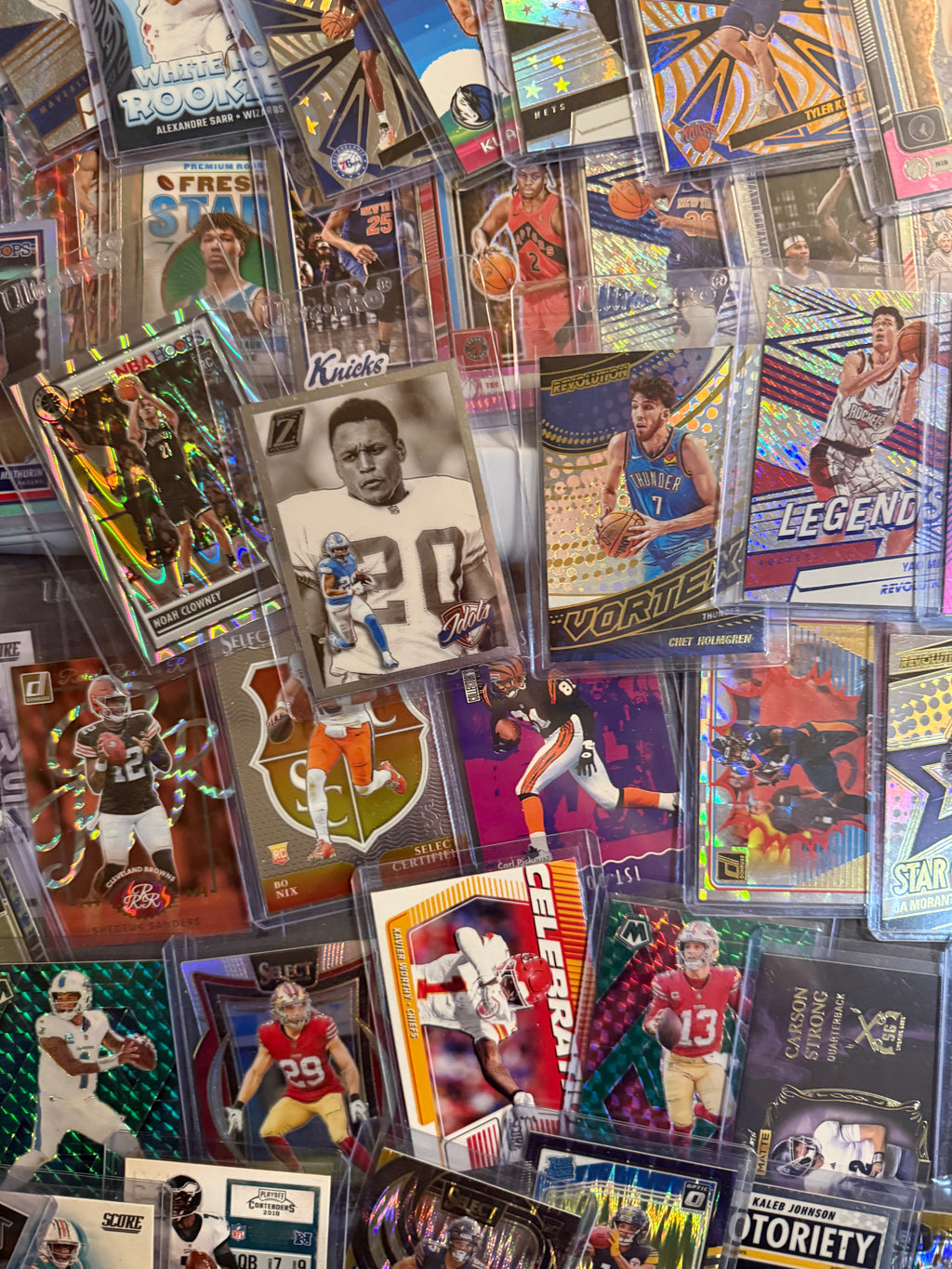 Raw Single Cards in Sleeves