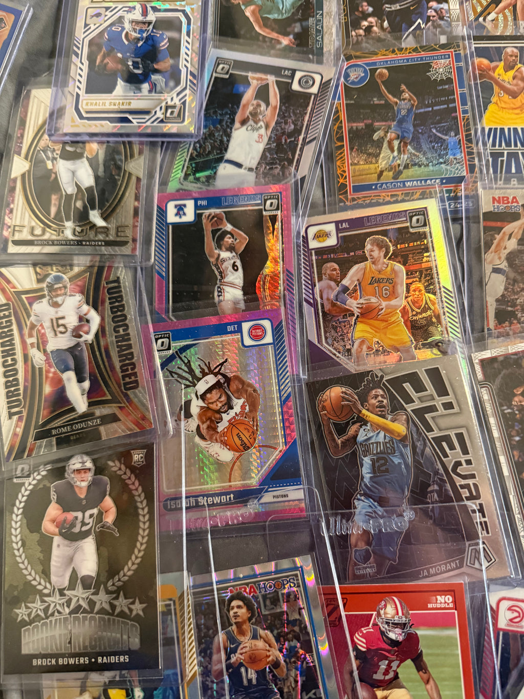 Raw Single Cards in Sleeves