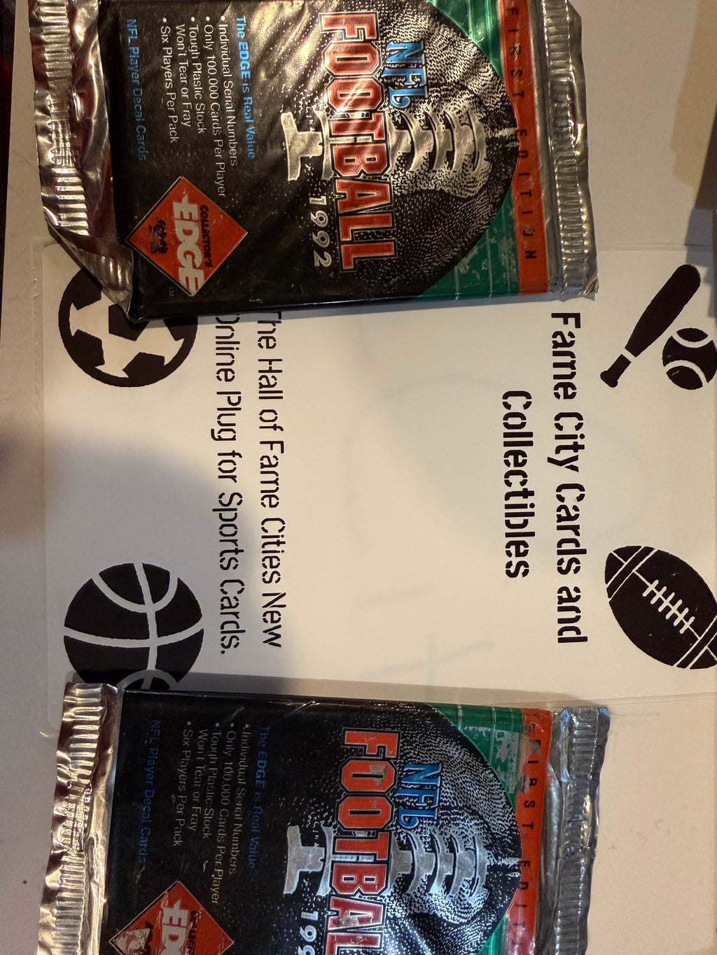 1992 Collectors Edge Football Cards factory sealed pack